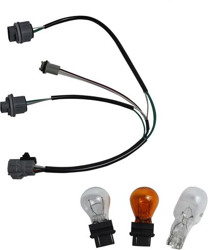 81565-0C070 Left or Right Rear Tail Light Wiring Harness Fits for Toyota Tundra 2007-2014 Lamp Socket and Wiring Harness Assembly with 3 Bulbs Replace 81555-0C070 in Saudi Arabia