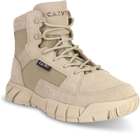 Men's Tactical Boots Lightweight Military Work Boots Durable Leather Outdoor Hiking Combat Desert Boots in Saudi Arabia