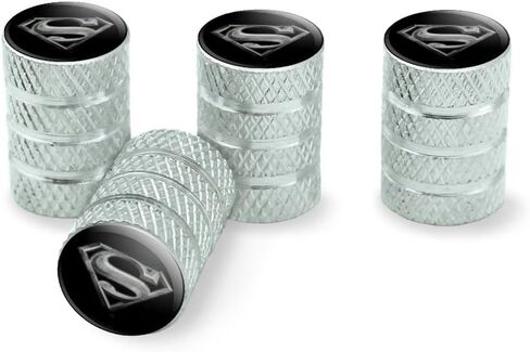 GRAPHICS & MORE Superman Steel Logo Tire Rim Wheel Aluminum Valve Stem Caps in Saudi Arabia
