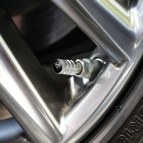 GRAPHICS & MORE Superman Steel Logo Tire Rim Wheel Aluminum Valve Stem Caps in Saudi Arabia