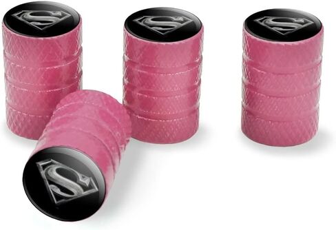 GRAPHICS & MORE Superman Steel Logo Tire Rim Wheel Aluminum Valve Stem Caps in Saudi Arabia