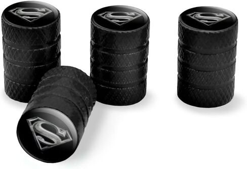 GRAPHICS & MORE Superman Steel Logo Tire Rim Wheel Aluminum Valve Stem Caps in Saudi Arabia