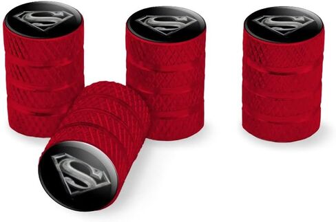 GRAPHICS & MORE Superman Steel Logo Tire Rim Wheel Aluminum Valve Stem Caps in Saudi Arabia
