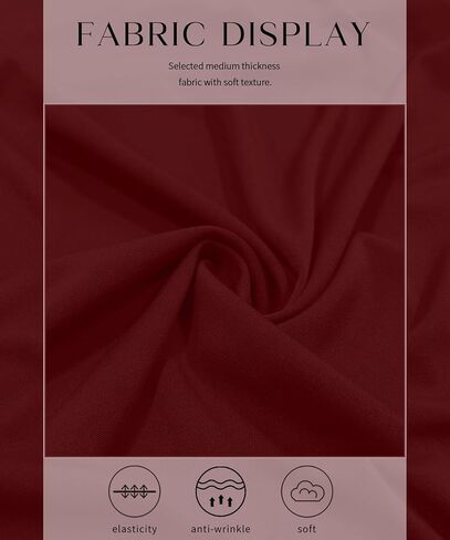 Women's High Waisted Flare Pants Stretchy Business Casual Holiday Trousers with Pockets for Women Trendy(Wine Red, Large) in Kuwait