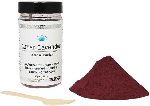Vrinda® Lunar Lavender Premium Incense Powder - Ideal for All Rituals, 50 gm, Made in India, Smudge Powder, Voodoo, Hoodoo, Pagan & Wiccan in Saudi Arabia