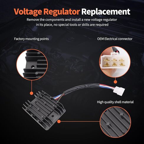 HiSport 20A منظم الجهد الكهربي 31620-ZG5-033 متوافق مع محركات Honda GX240 GX270 GX340 GX390 GX610 GX620 GXV530 تحل محل SH711AA، 31620-ZG5-023/013 GCV520 530، GXV610 & جي اكس 640 670 in Kuwait