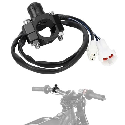 مفتاح تشغيل/إيقاف المصباح الأمامي مع زر التثبيت لـ Sur Ron Surron LBX eRide Pro SS 2.0 3.0 E Ride Pro S SR دراجة ترابية كهربائية باللون الأسود in Saudi Arabia