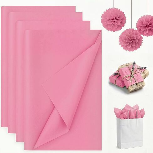 Koogel 320 PCS Tissue Paper Gift Wrap, 40 Assorted Colors 14x10 Inches Craft Tissue Paper Bulk for Gift Bags Crafts DIY Project Wedding Birthday Party Favors in Kuwait