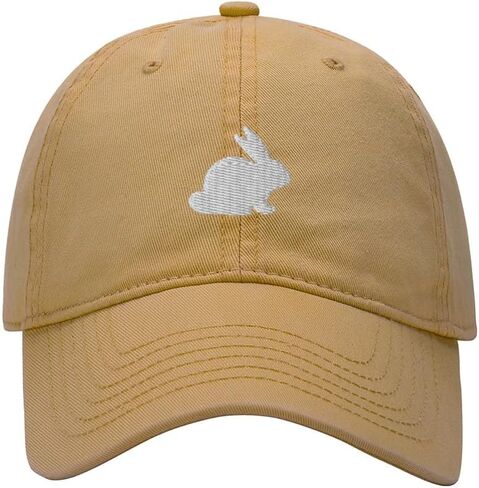 Men's Baseball Cap Rabbit mom Embroidered Washed Cotton Vintage Dad Gifts Hat Women's Hat in Saudi Arabia