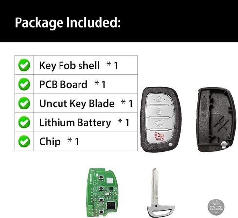Replacement for 2016 2017 2018 Hyundai Elantra Key Fob Remote Control CQOFD00120 4 Buttons 434MHz in Saudi Arabia