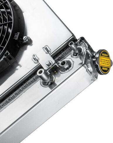 Automotive Replacement Engine Radiators 4 Row Radiator + Shroud Fan For Chevy Caprice Buick Roadmaster 5.0L 5.7L V8 AT 1991 1992 1993 Aluminum Radiator Fan in Kuwait