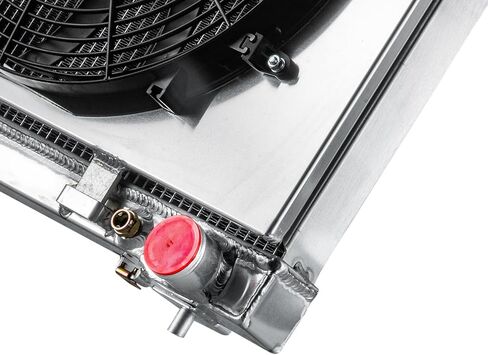 Automotive Replacement Engine Radiators 3 Row Radiator Shroud Fan For Dodge Dakota Mitsubishi Raider 4.7L V8 2005-2010 Aluminum Radiator Fan in Kuwait