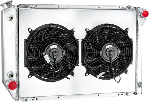 Automotive Replacement Engine Radiators 3 Row Radiator + Shroud Fan For Ford F100 F150 F250 F350 Bronco 5.8L 7.5L 1980-1984 Aluminum Radiator Fan in Kuwait