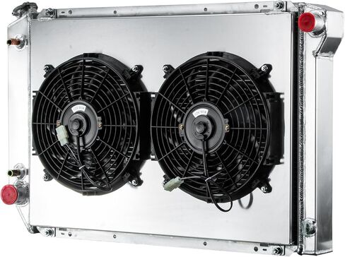 Automotive Replacement Engine Radiators 3 Row Radiator + Shroud Fan For Ford F100 F150 F250 F350 Bronco 5.8L 7.5L 1980-1984 Aluminum Radiator Fan in Kuwait