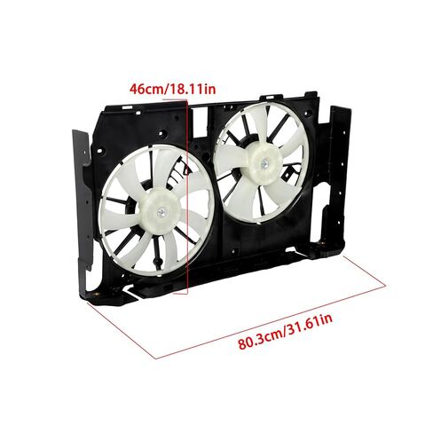Radiator Cooling Fan Assembly Replacement for Lexus IS350 2006-2013 Replacement for Toyota RAV4 2.4L 2006-2008 1636128240 620512 TO3117102 1636328290-PFM in Saudi Arabia