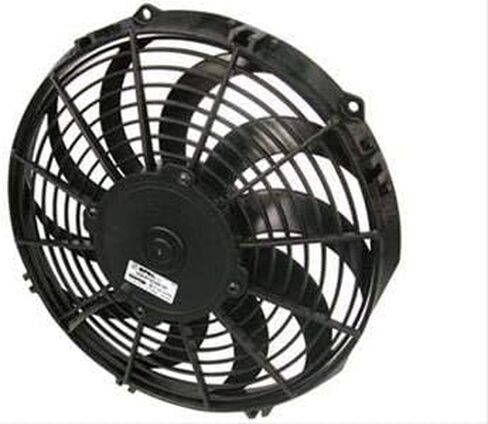 New 12 Volt 11" Curved Blade Puller Fan Low Profile Spal 30100411 844 CFM 10 Blades Works Well for Automobiles with Limited Space in Saudi Arabia