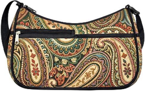 Danny K. Women's Tapestry Bag Crossbody Handbag, Hampton Purse Handmade in the USA in Saudi Arabia