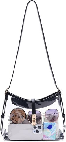 FALAN MULE Clear Bag for Stadium Events,Small Crossbody Bag for Women Shoulder Purse for Concerts Sports in Kuwait
