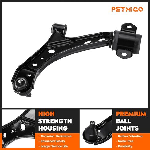Front Lower Control Arms w/Ball Joints Replacement Suspension Kit for Ford Mustang 2005 2006 2007 2008 2009 2010, Driver & Passenger Side K80727 K80726 (2PCS) in Saudi Arabia