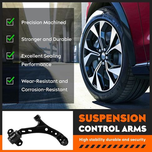 Front Lower Control Arms w/Ball Joints Replacement Suspension Kit for Ford Mustang 2005 2006 2007 2008 2009 2010, Driver & Passenger Side K80727 K80726 (2PCS) in Saudi Arabia