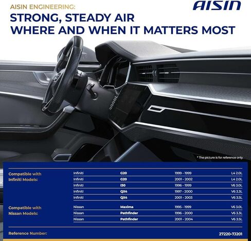 AISIN BLMN-00025 HVAC Blower Motor with Wheel Assembly - Compatible with Nissan Pathfinder 1996-2004, Maxima 1995-1999, Infiniti G20 1999 2001-2002, I30 1996-1999, QX4 1997-2003 in Saudi Arabia