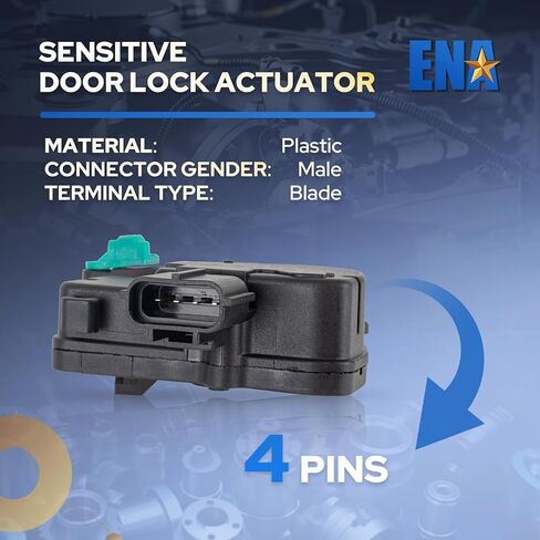 ENA Left & Right Side Sliding Door Latch Lock Actuator Compatible with Chrysler Town & Country Voyager, Dodge Caravan Grand Caravan, Ram C/V 2001-2019 for 4717960AA 4717960AB 4717960AC 746-259 in Saudi Arabia