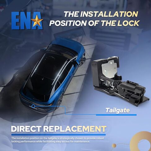 ENA خلفي قفل الباب الخلفي مزلاج المحرك، مجموعة مزلاج الباب الخلفي متوافقة مع Ford Escape Mazda Tribute Mercury Mariner 2008-2012 لاستبدال 9L8Z7843150A 9L8Z-7843150-A 9L8Z7843150B 937-663 in Saudi Arabia