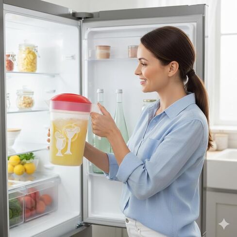 Tribello LARGE 1.3 Gallon Water Pitcher, Plastic Juice Pitcher With Lid - Dishwasher Safe, BPA Free, Colors May Vary (1.3 Gallon) in Kuwait