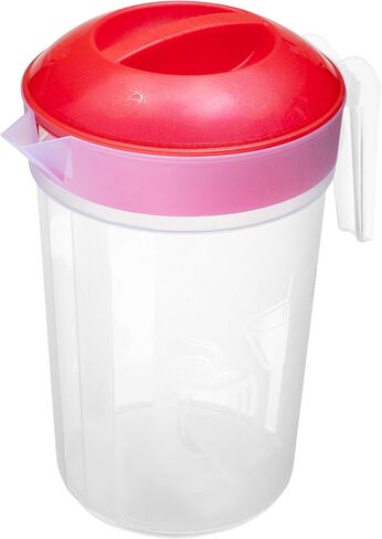 Tribello LARGE 1.3 Gallon Water Pitcher, Plastic Juice Pitcher With Lid - Dishwasher Safe, BPA Free, Colors May Vary (1.3 Gallon) in Kuwait