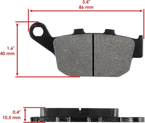 Caltric Front Rear Brake Pads Compatible with Triumph Street Triple 675 2007-2014 in Saudi Arabia