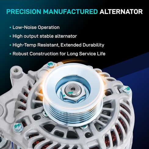 New Alternator Replacement Fit for Honda Civic 2012-2015, HR-V 16 17 18, for Acura ILX 2013 2014 2015, 1.5L 1.8L 2.0L 2.4L 12V 95A 11537N in Saudi Arabia