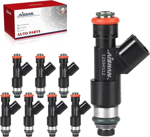 8PCS Fuel Injectors 4 Holes Compatible with GMC Yukon XL Sierra Savana 1500, for Chevy Tahoe Silverado Suburban Avalanche 2007-2009, Express 1500 2008 2009 V8 5.3L Replace 12594512 217-2436 in Saudi Arabia