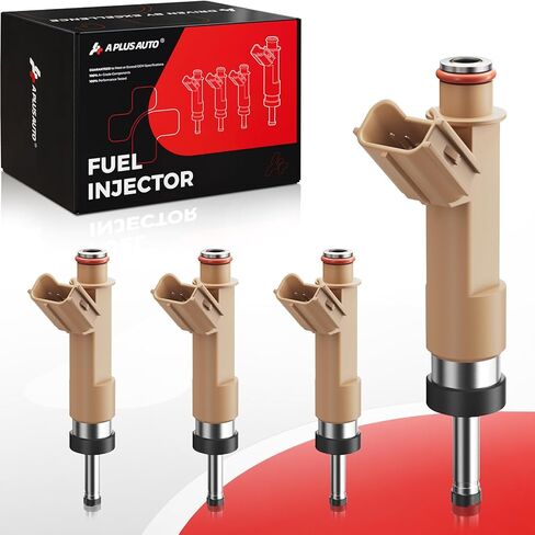 Set of 4 Fuel Injectors, 12 Holes 23209-09140 Compatible with Toyota 2009-2017 Corolla, 2009-2013 Matrix, 2008-2009 Scion xD, 1.8L L4, Replace Part FJ1068 in Kuwait