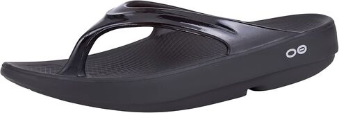 OOFOS OOlala Sandal, Black - Women’s Size 10 - Lightweight Recovery Footwear - Reduces Stress on Feet, Joints & Back - Machine Washable in Saudi Arabia