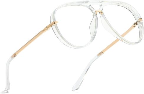 نظارات شمسية SIPHEW Retro Aviator للنساء ذات ظلال عصرية كبيرة الحجم وعتيقة وجسر مزدوج in Kuwait