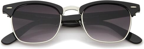 zeroUV Premium Half Frame Horn Rimmed Sunglasses with Metal Rivets in Saudi Arabia