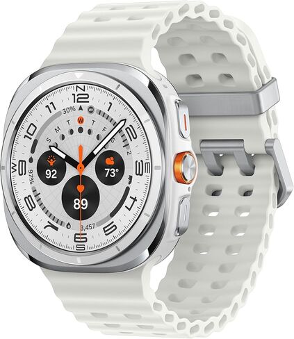 Samsung Galaxy Watch Ultra (2025), Titanium Silver, 47mm LTE Smartwatch | Titanium Casing, Advanced Sleep Coaching, Running Coach, Energy Score, Heart Rate Tracking, GPS [US Version, 2 Yr Warranty] in Kuwait