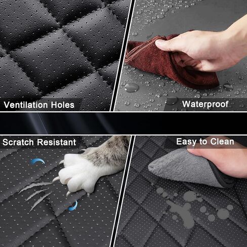Car Seat Covers for Kia EV6 EV9 2022-2026, Waterproof Nappa Leather Car Seat Protector, Comfortable and Anti-Slip Car Seat Cover&Accessories(5 Seats with Headrests/Gray Black) in Saudi Arabia