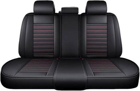 Custom Fit Waterproof Non-Slip PU Leather Car Seat Covers Set Compatible with Land Rover Range Rover 2000-2023 Vehicle Seat Cushion Protector for Sedan SUV (Full Set 5 Seats,Red) in Saudi Arabia