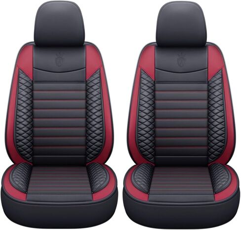Custom Fit Waterproof Non-Slip PU Leather Car Seat Covers Set Compatible with Land Rover Range Rover 2000-2023 Vehicle Seat Cushion Protector for Sedan SUV (Full Set 5 Seats,Red) in Saudi Arabia