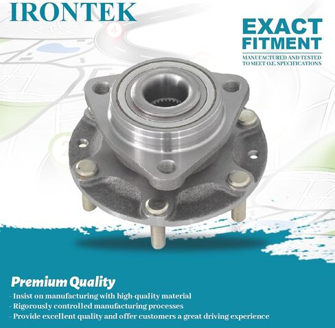 IRONTEK Front Wheel Hub & Bearing Assembly 6 Lugs fit for Hyundai 2007-2010 Entourage, for Kia 2006-2012 Sedona 1 PCS 515090 in Saudi Arabia