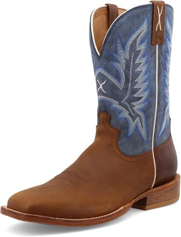 Men's 12" Western Work Boot - Casual Western Boots for Men, Brown & Orange,10 EE in Saudi Arabia