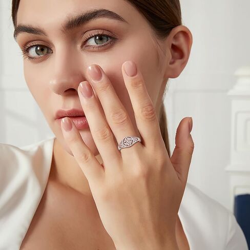 925 Sterling Silver Witches Knot Ring Celtic Knot Protection Jewelry Irish Good Luck Ring for Women in Kuwait