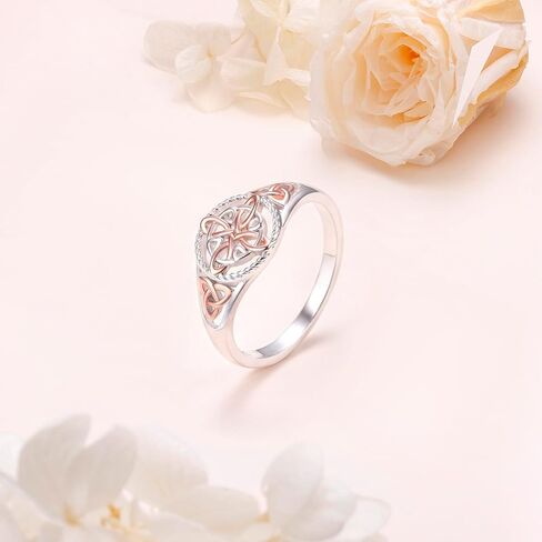 925 Sterling Silver Witches Knot Ring Celtic Knot Protection Jewelry Irish Good Luck Ring for Women in Kuwait