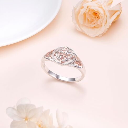 925 Sterling Silver Witches Knot Ring Celtic Knot Protection Jewelry Irish Good Luck Ring for Women in Kuwait