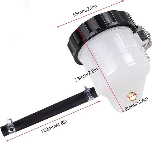 Motorcycle Brake Fluid Reservoir Tank Oil Cup Compatible with Ninja ZX6R ZX10R ZX14R ZX7 ZX7R ZX9R Z1000 GSXR600 GSXR750 GSXR1000 YZFR1 YZFR6 in Kuwait