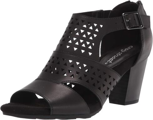 Easy Street Women's Block Heel Sandal Heeled, Luggage, 6 in Saudi Arabia