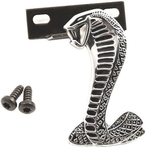 1994-2004 Mustang Chrome Cobra Grille Emblem w/Bracket - Facing Left in Kuwait