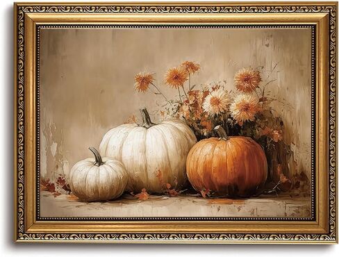 KISSFOX Gold Framed Wall Art Vintage Wall Decor Flower Canvas Art Botanical Pictures Still Life Floral Paintings Moody Rustic Artwork For Living Room Kitchen Bedroom in Saudi Arabia