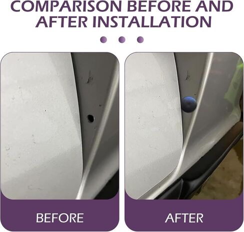 8 PCS Bumper License Plate Hole Plugs, Plastic Bumper Fastener Rivet Clips, 7mm Hole Retainer Auto Body Clips with Barbed Design, Compatible with GM, Ford, Chrysler, Audi, BMW (Black) in Kuwait